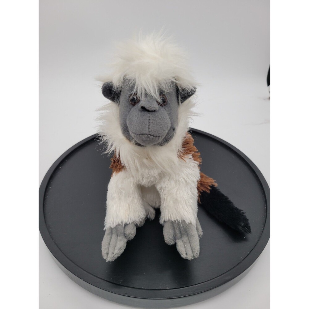 Wild Republic Cotton Top Tamarin Monkey Furry Plush Stuffed Animal 8"